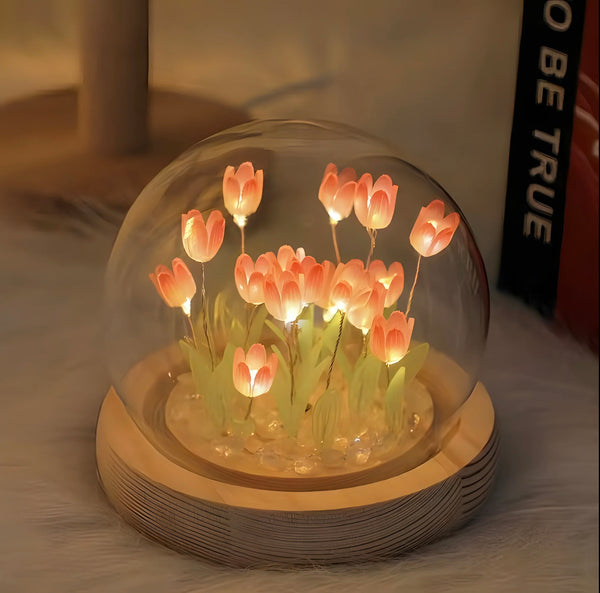 Tulip Night Light with 13 Flowers