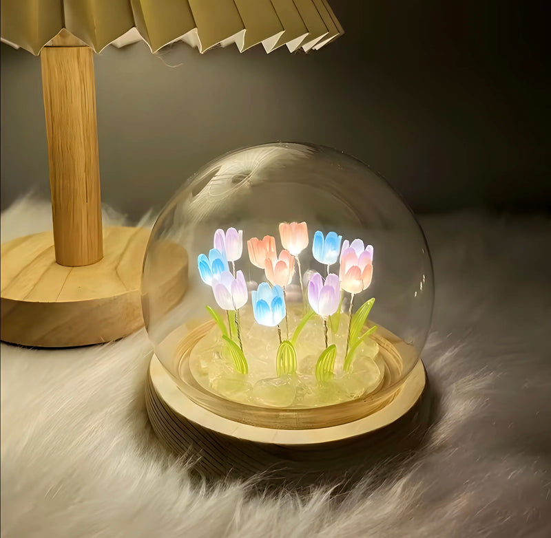 Tulip Night Light with 13 Flowers