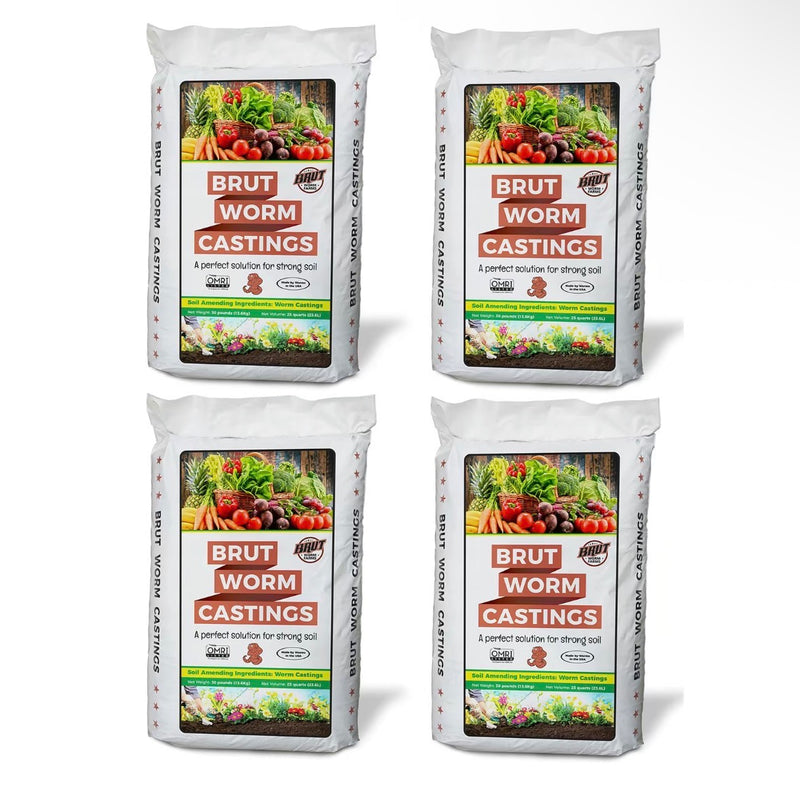 Organic Worm Castings All Natural Soil Builder 30 lb Bag