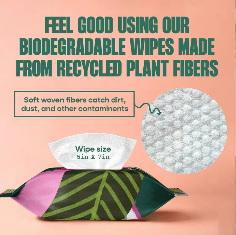 Neem Oil Infused Plant Cleaning Wipes