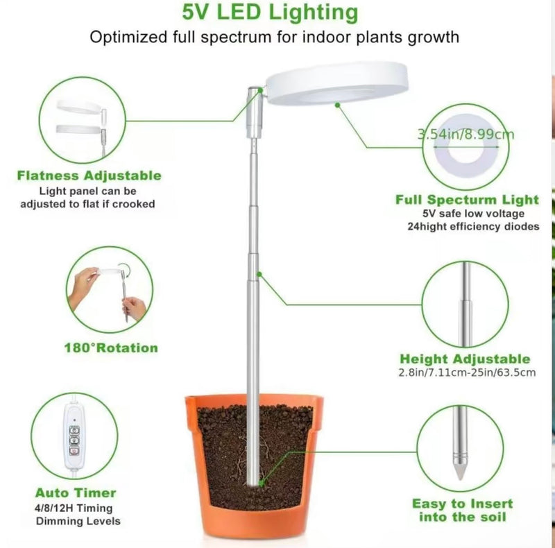 USB LED Plant Growth Light