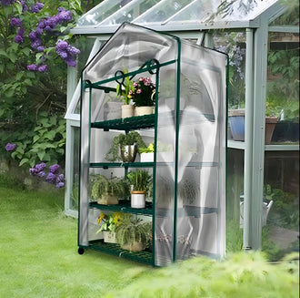 4-Tier Mini Greenhouse with Cover