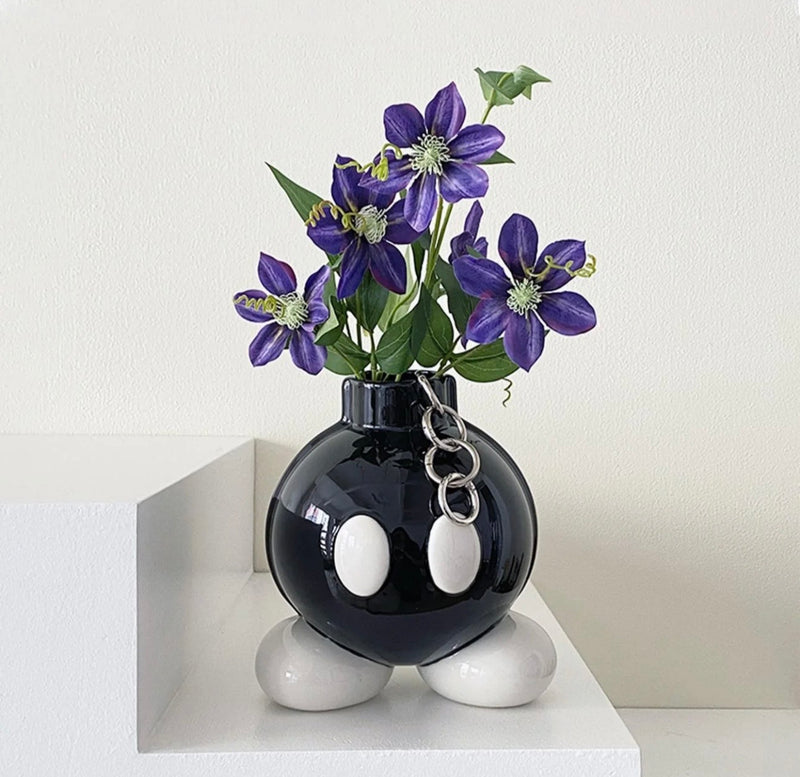Ceramic Bouquet Vase – Cartoon Design