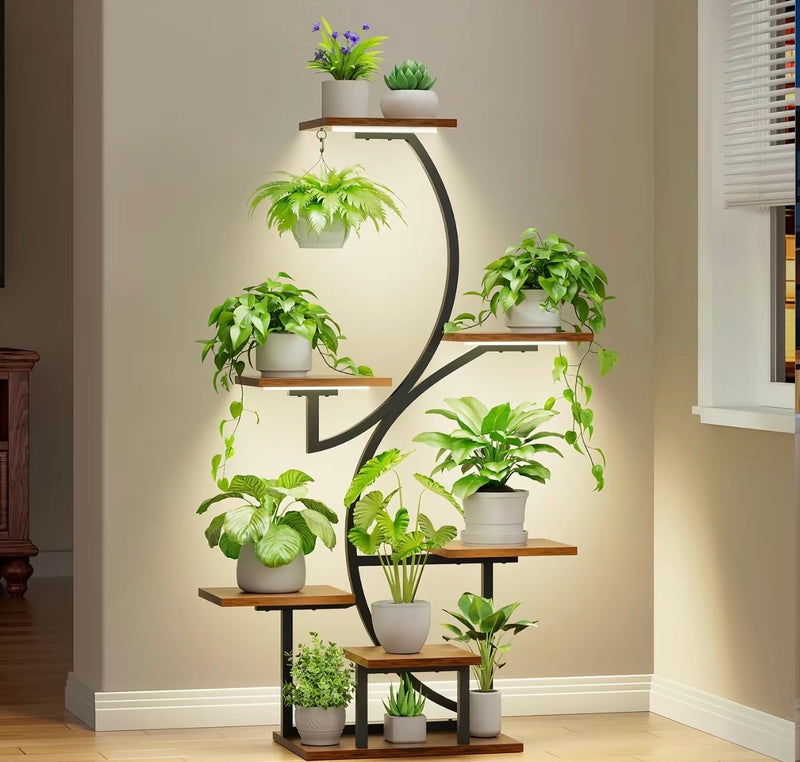 8 Tier Plant Stand with Grow Light