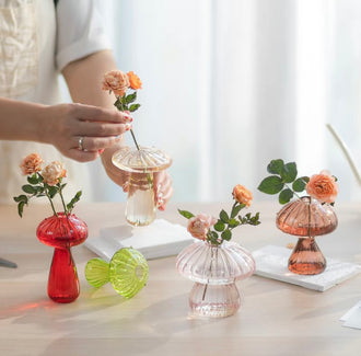 Mushroom Glass Vase