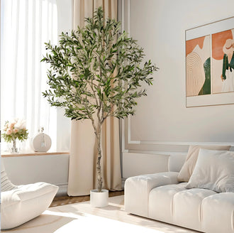 Fluffy Artificial Olive Tree