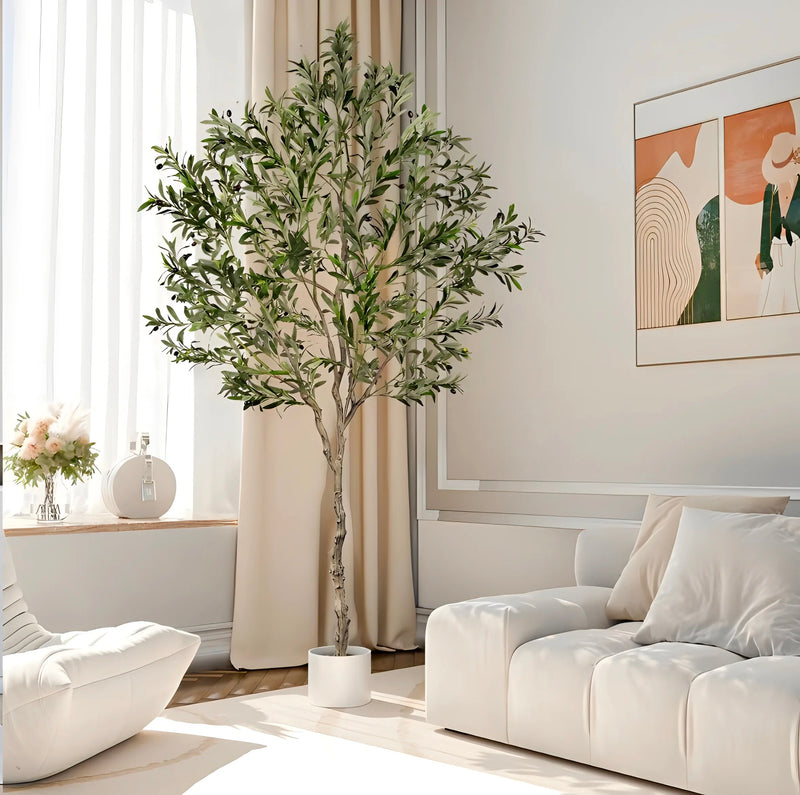 Fluffy Artificial Olive Tree