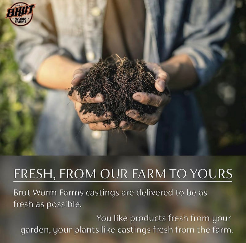 Organic Worm Castings All Natural Soil Builder 30 lb Bag