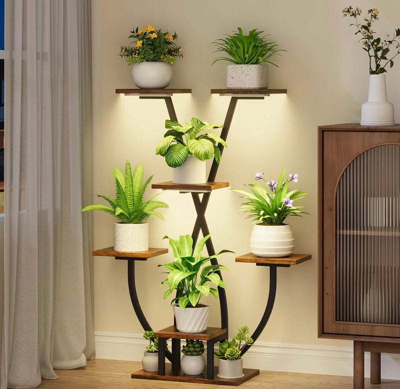 8 Tier Plant Stand with Grow Light