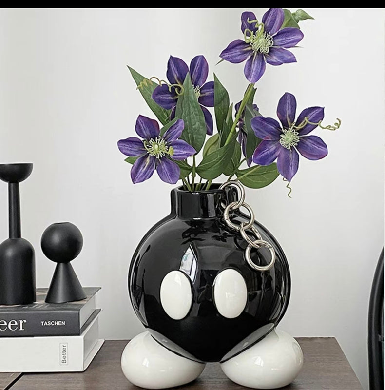 Ceramic Bouquet Vase – Cartoon Design