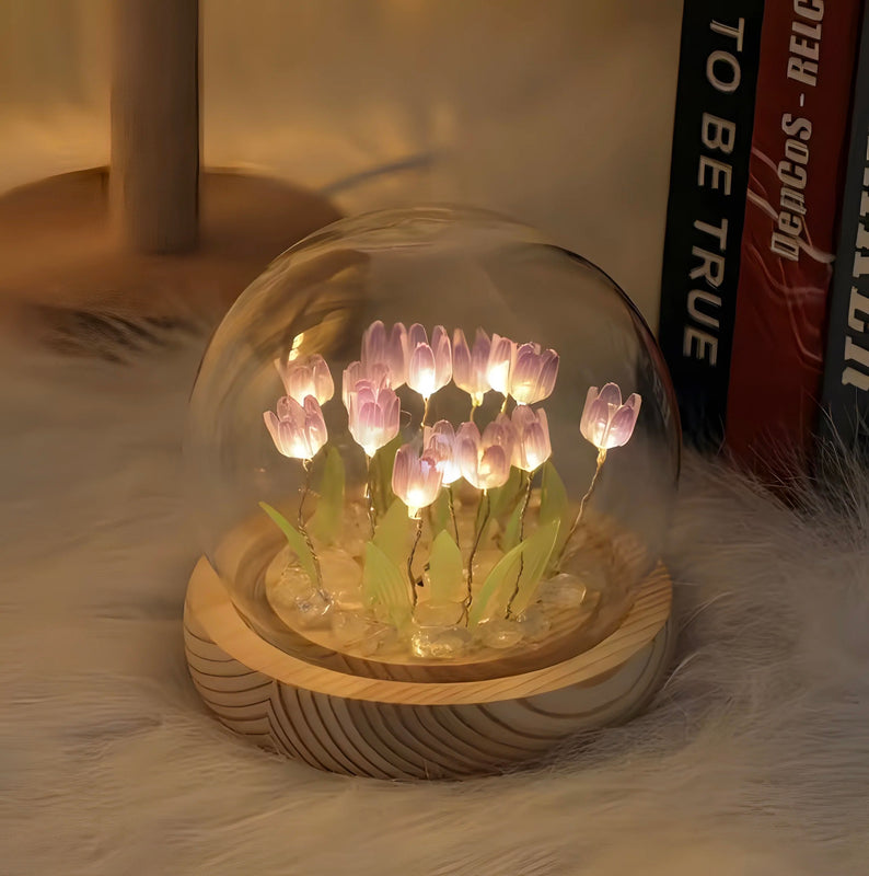 Tulip Night Light with 13 Flowers