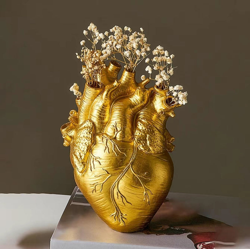 Heart Organ Design Flower Vase