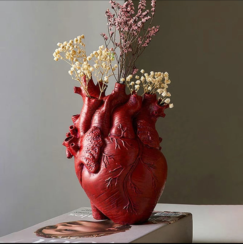 Heart Organ Design Flower Vase
