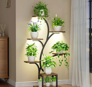 8 Tier Plant Stand with Grow Light