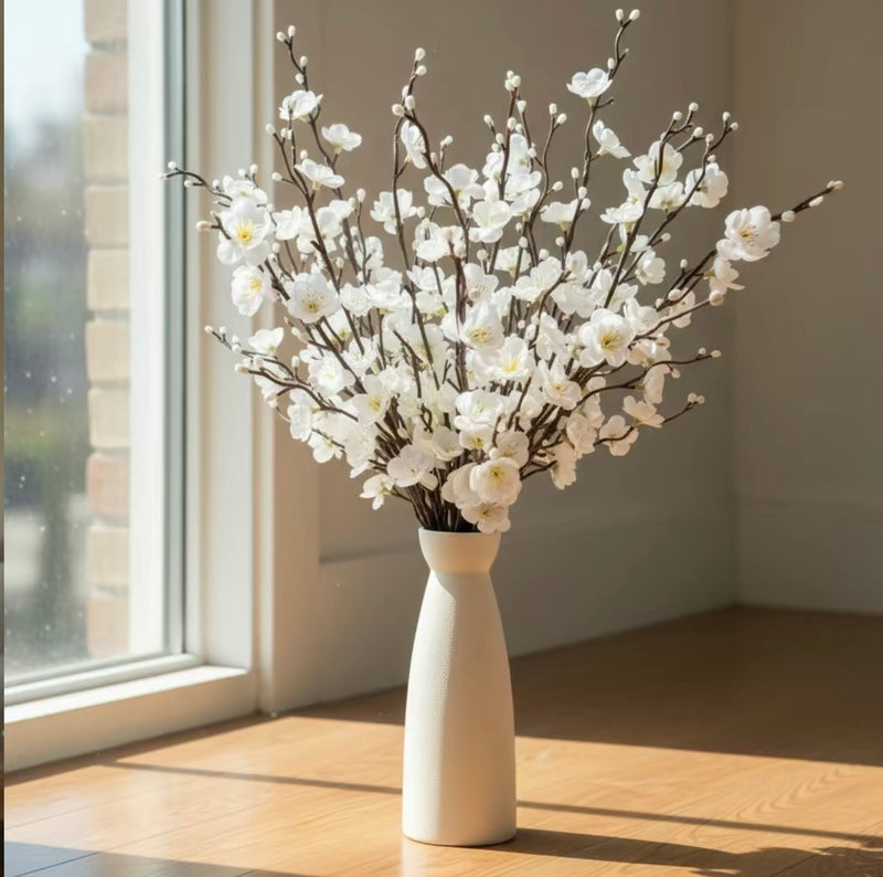 Artificial White Plum Blossoms