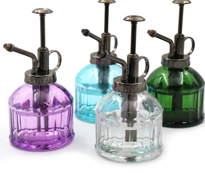 Transparent Glass Watering Spray Bottle Plant Mister