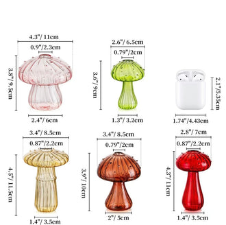 Mushroom Glass Vase