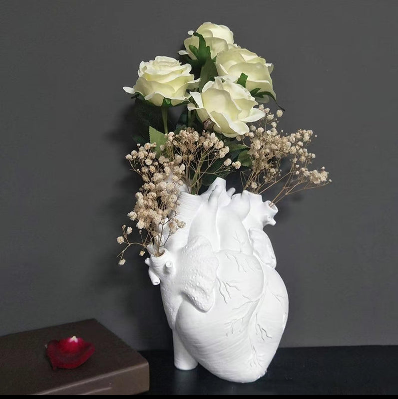 Heart Organ Design Flower Vase