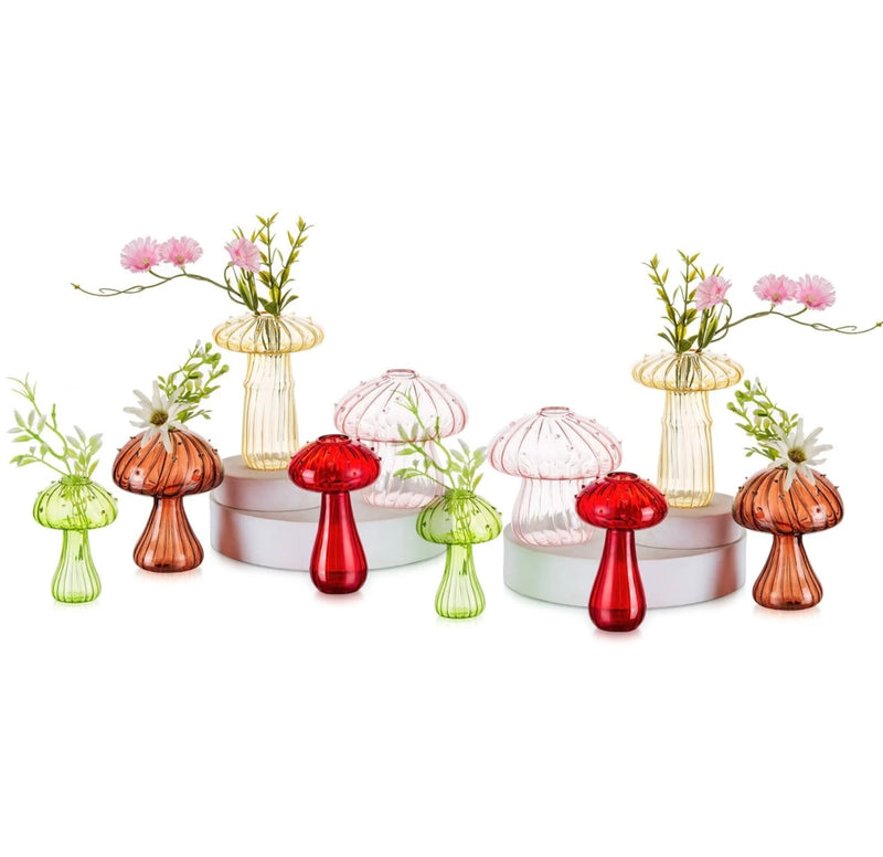 Mushroom Glass Vase