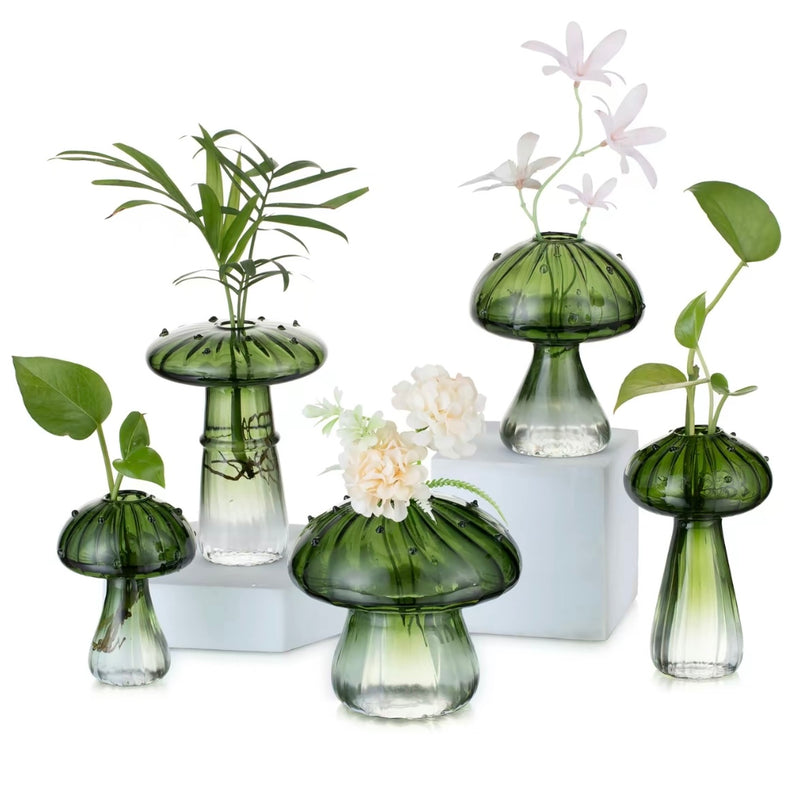 Mushroom Glass Vase