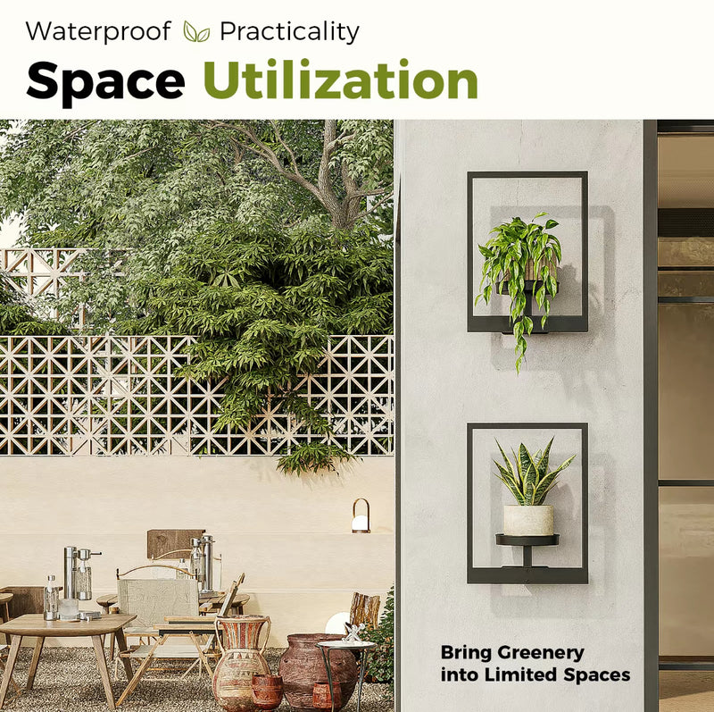 2pcs Wall Mounted Photo Frame Plant Holder