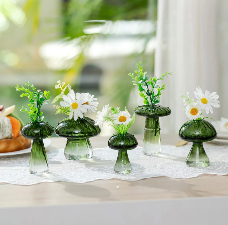 Mushroom Glass Vase