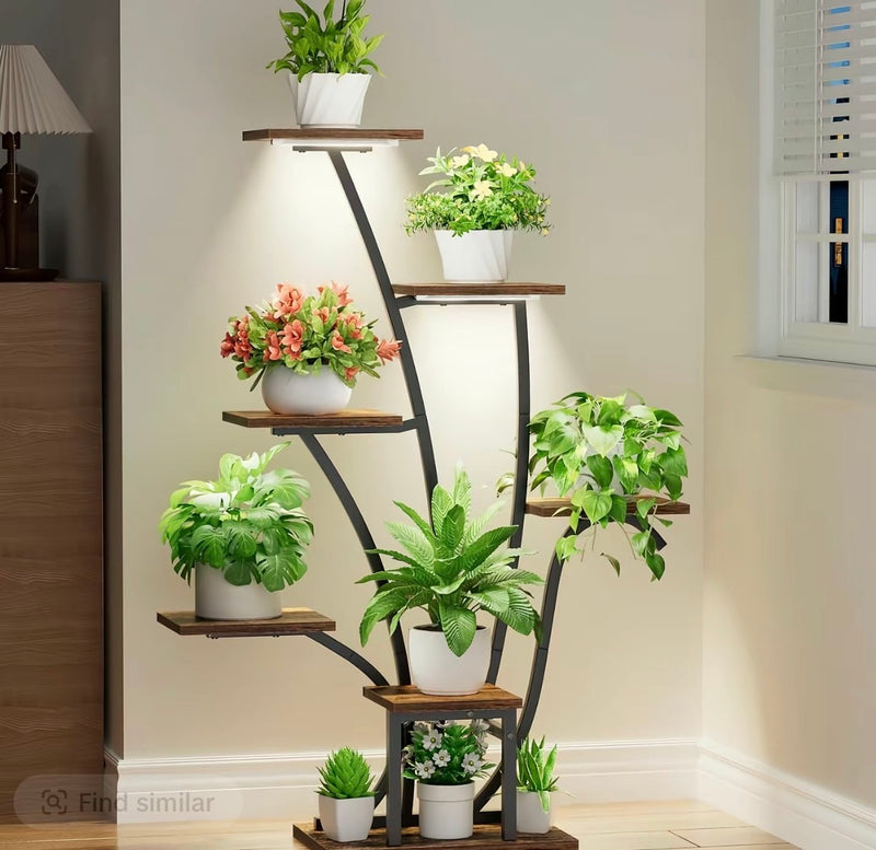 8 Tier Plant Stand with Grow Light