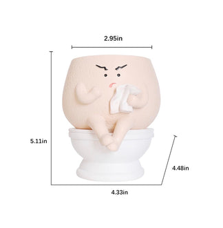 Funny Toilet Self Watering Succulent Planter