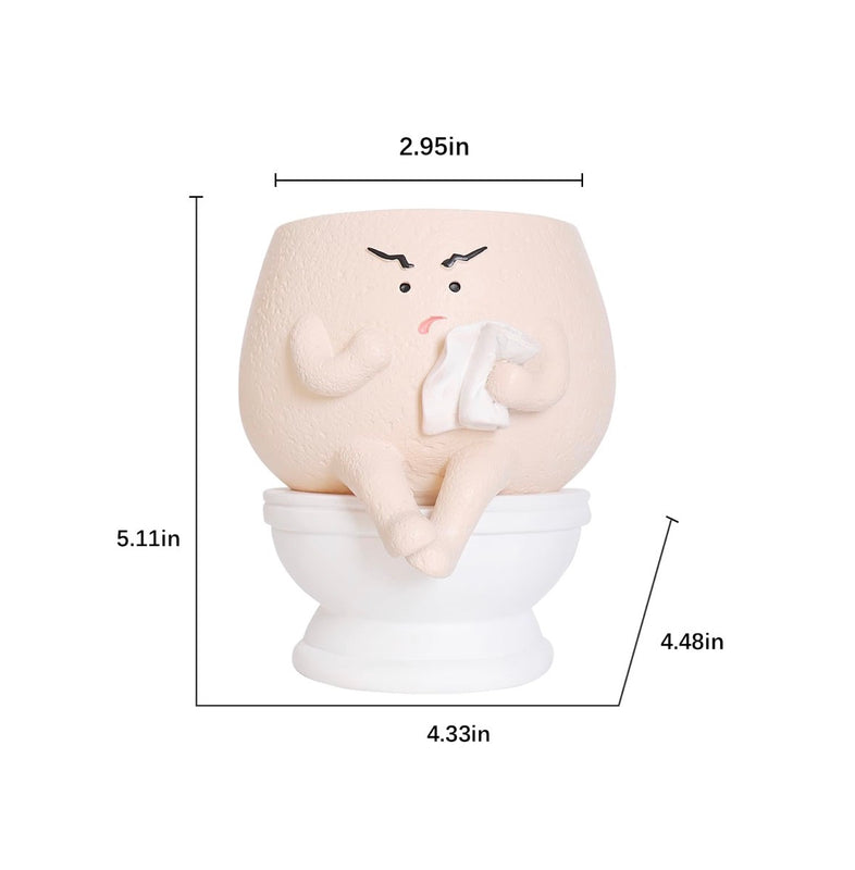 Funny Toilet Self Watering Succulent Planter