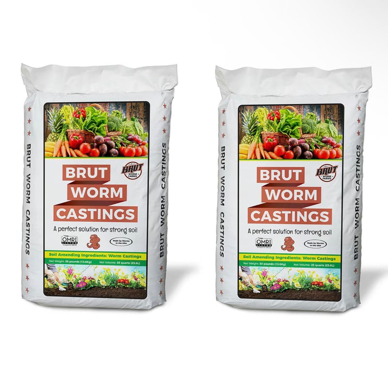 Organic Worm Castings All Natural Soil Builder 30 lb Bag