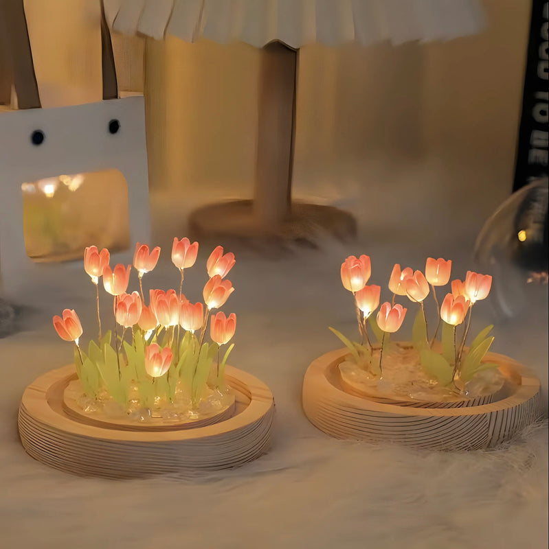 Tulip Night Light with 13 Flowers