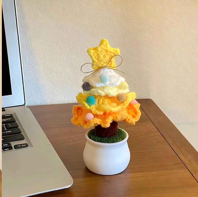 Handmade Crochet Potted Flowers