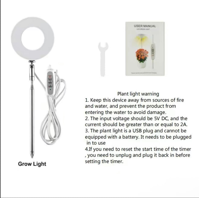 USB LED Plant Growth Light