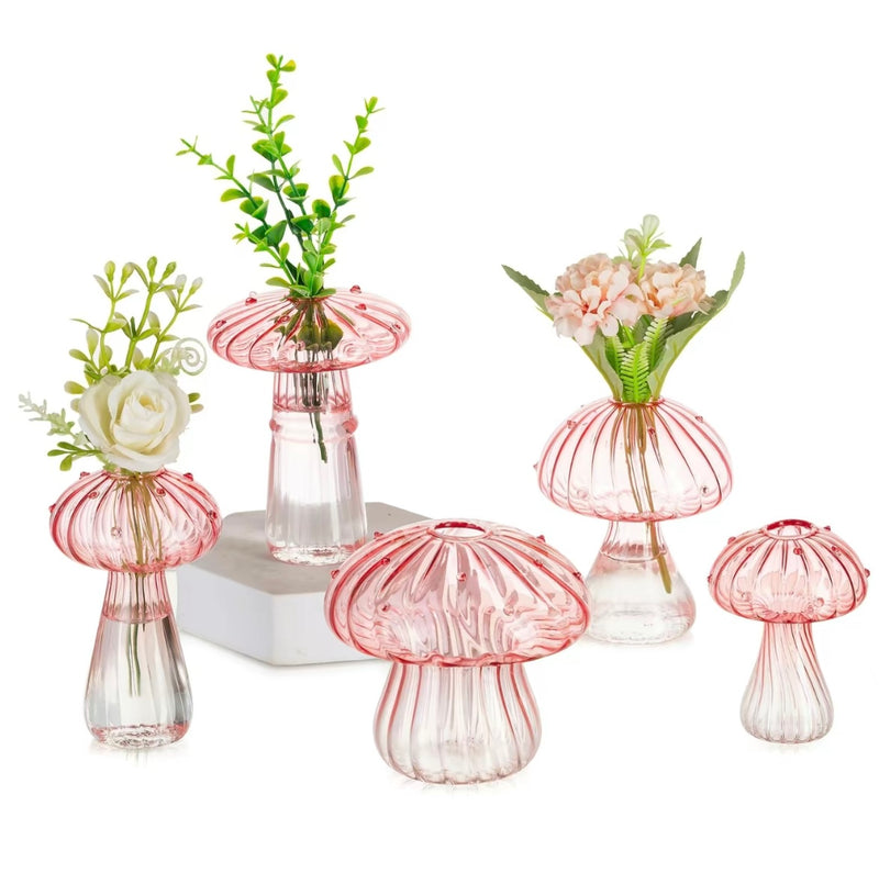 Mushroom Glass Vase