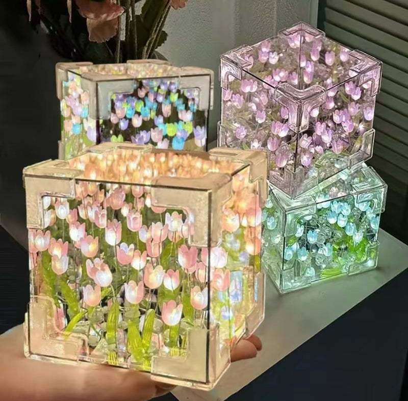 Tulip Night Light LED Mirror Lamp