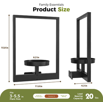 2pcs Wall Mounted Photo Frame Plant Holder