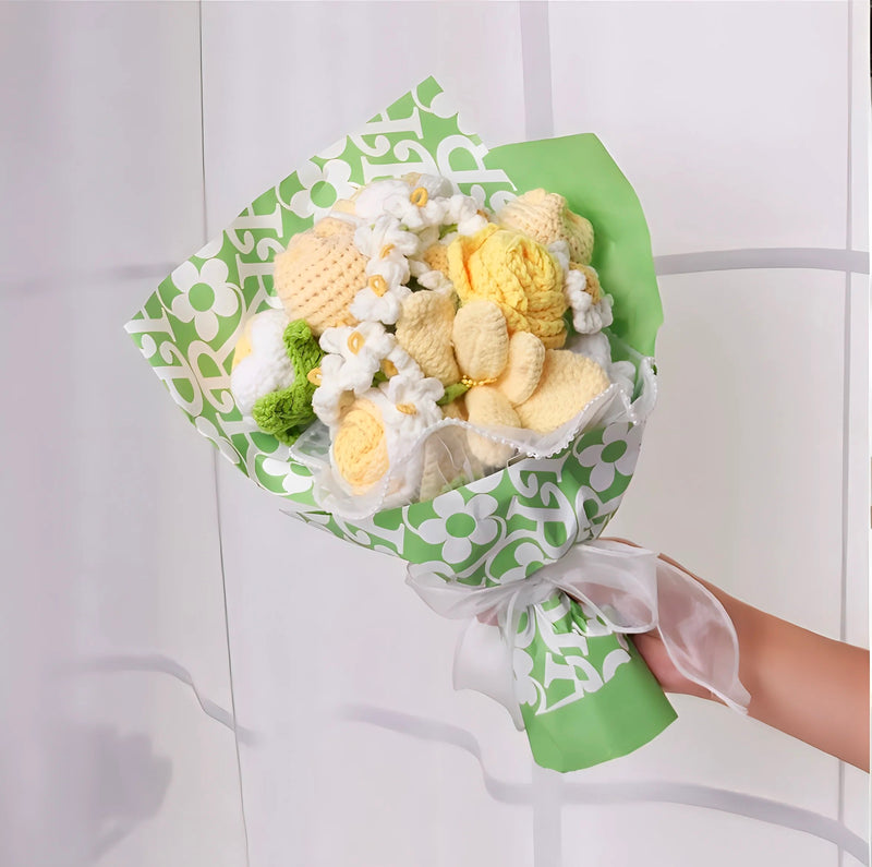 Handmade Crochet Flower Bouquet