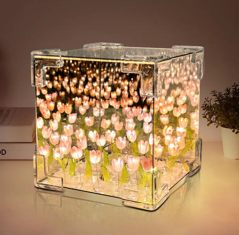 Tulip Night Light LED Mirror Lamp