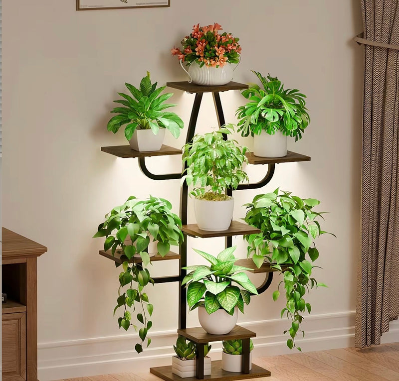 8 Tier Plant Stand with Grow Light