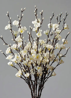 Artificial White Plum Blossoms