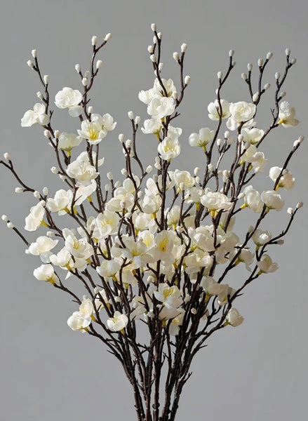 Artificial White Plum Blossoms