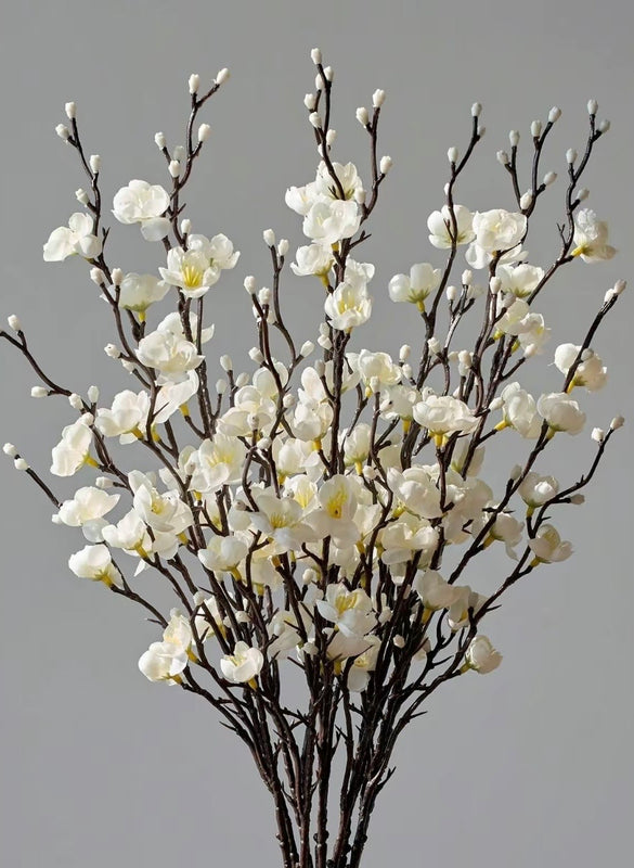 Artificial White Plum Blossoms