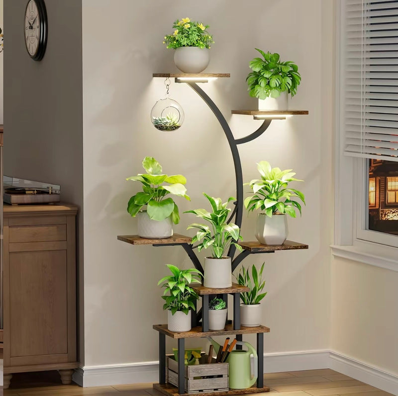 8 Tier Plant Stand with Grow Light