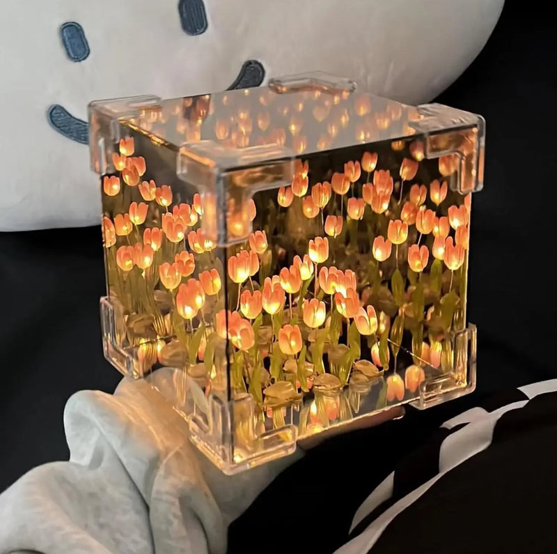Tulip Night Light LED Mirror Lamp