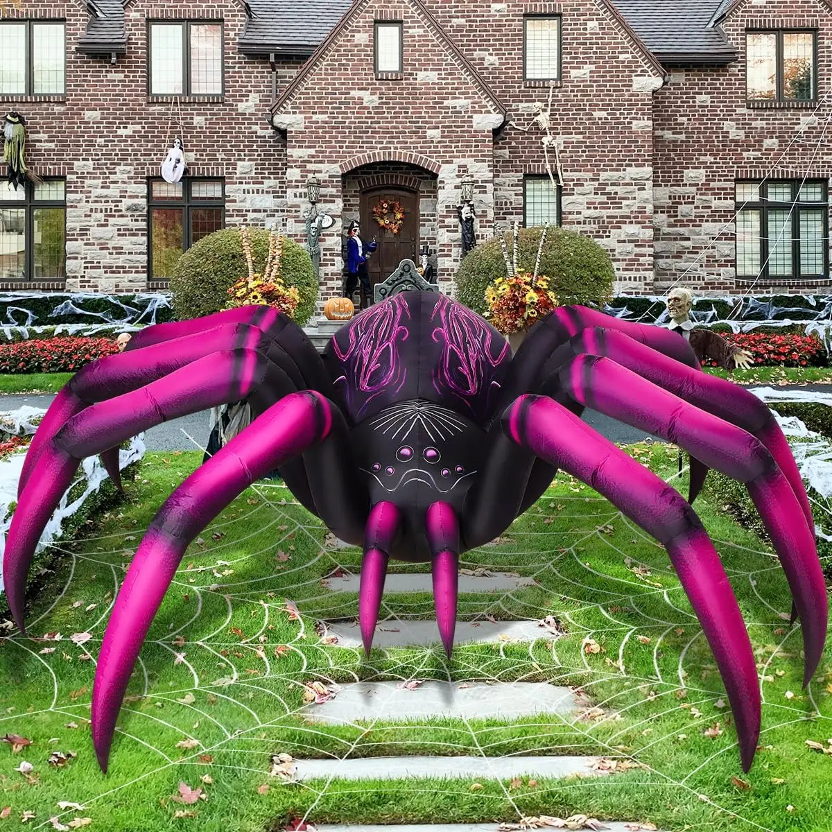 9 FT Purple Spider Halloween Inflatable