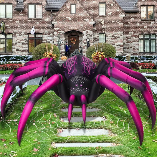 9 FT Purple Spider Halloween Inflatable