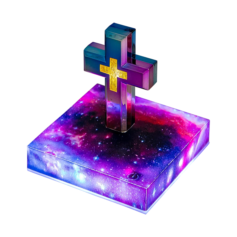 Magnetic Levitation Cross RGB