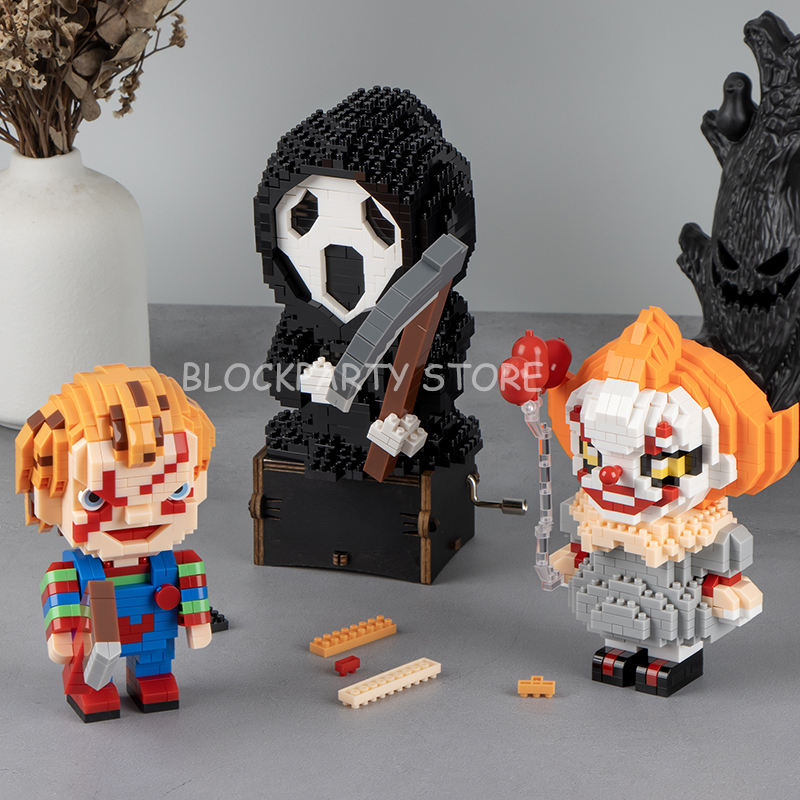 Horror Icon Block Figures