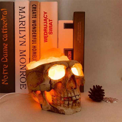 Enchanting Skull Himalayan Salt Lamp