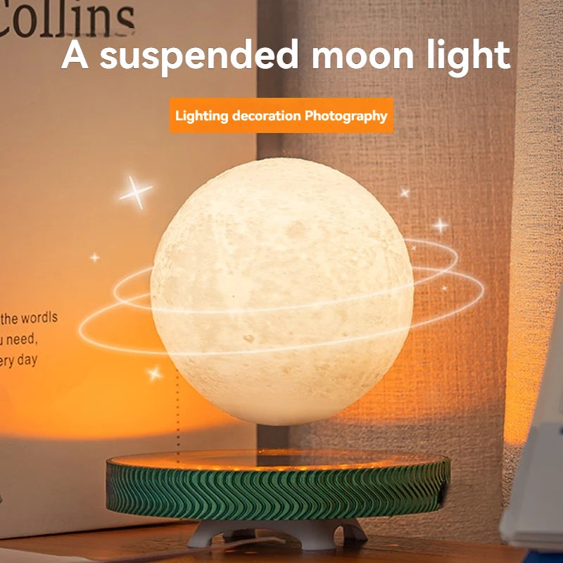 HCNT Personalized Gifts Decoration for Home Levitating Magnetic Floating Rotating Table Lamp
